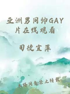 亚洲男同帅GAY片在线观看